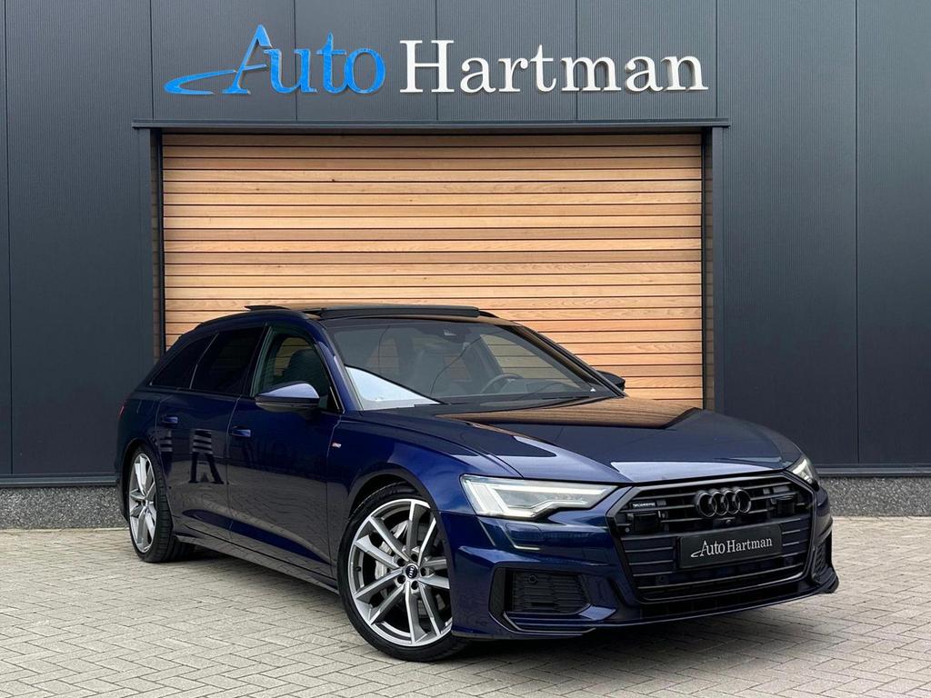 Audi A6 Avant 55 TFSI V6 3.0 quattro Pro S-line Plus B&O.ADV, Auto's, Audi, Automaat, Zwart, Blauw, Electronic Stability Program (ESP)