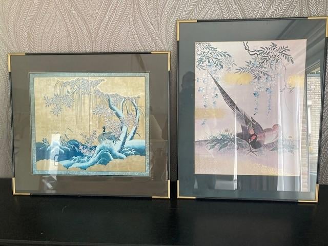 Chinese wanddecoratie, Ophalen, Oosters, Schilderij, Meerkleurig
