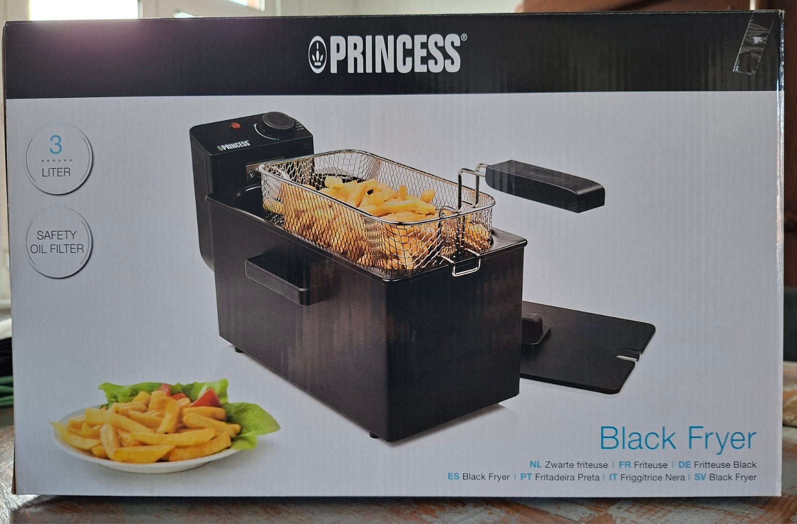 Friteuse Princess 3lt., zwart, nieuw, Electroménager, Friteuses, Enlèvement