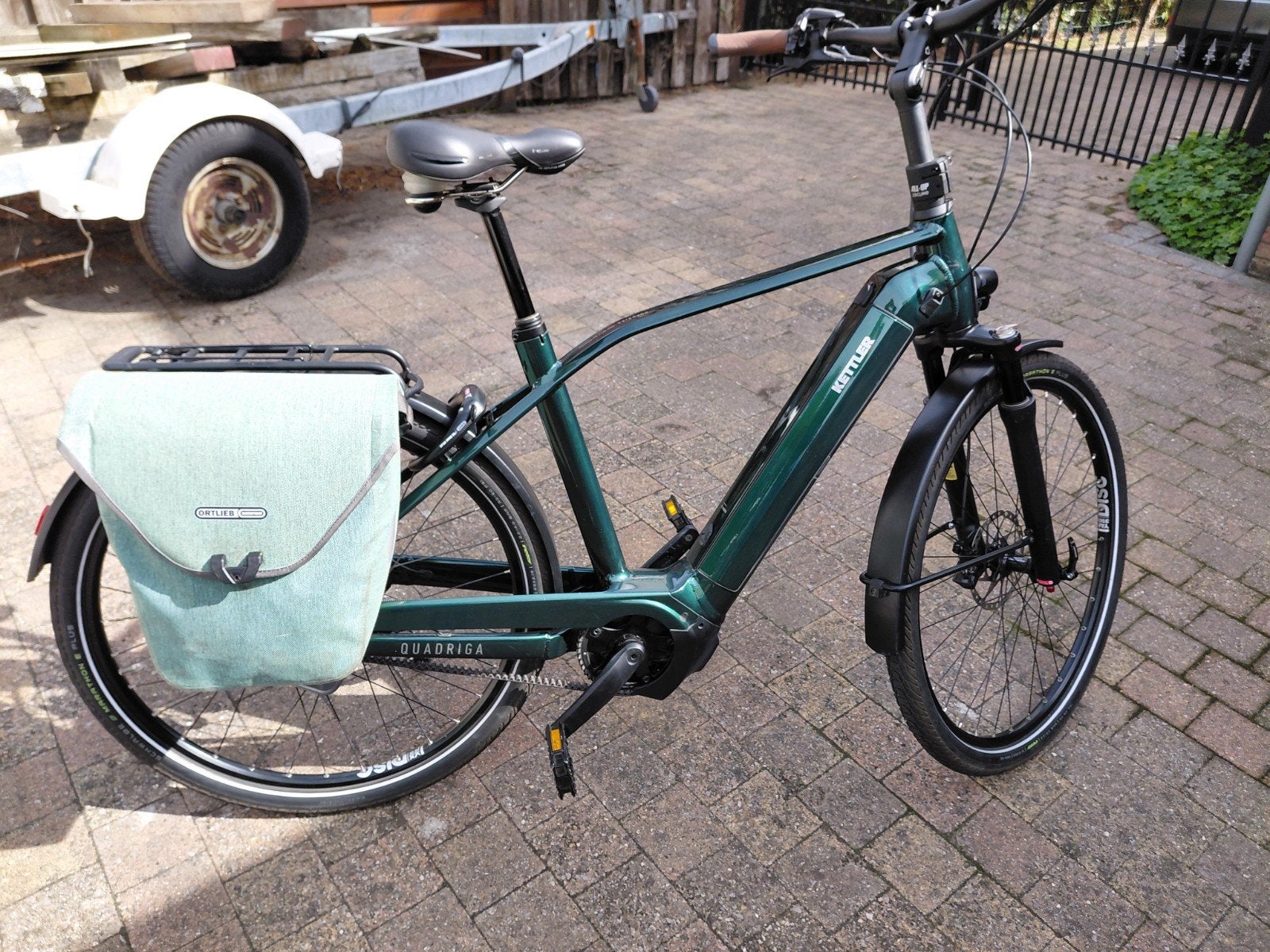 ebike e-bike kettler quadriga in nieuwstaat, slechts 1850km!, Enlèvement, Comme neuf, 50 km par batterie ou plus