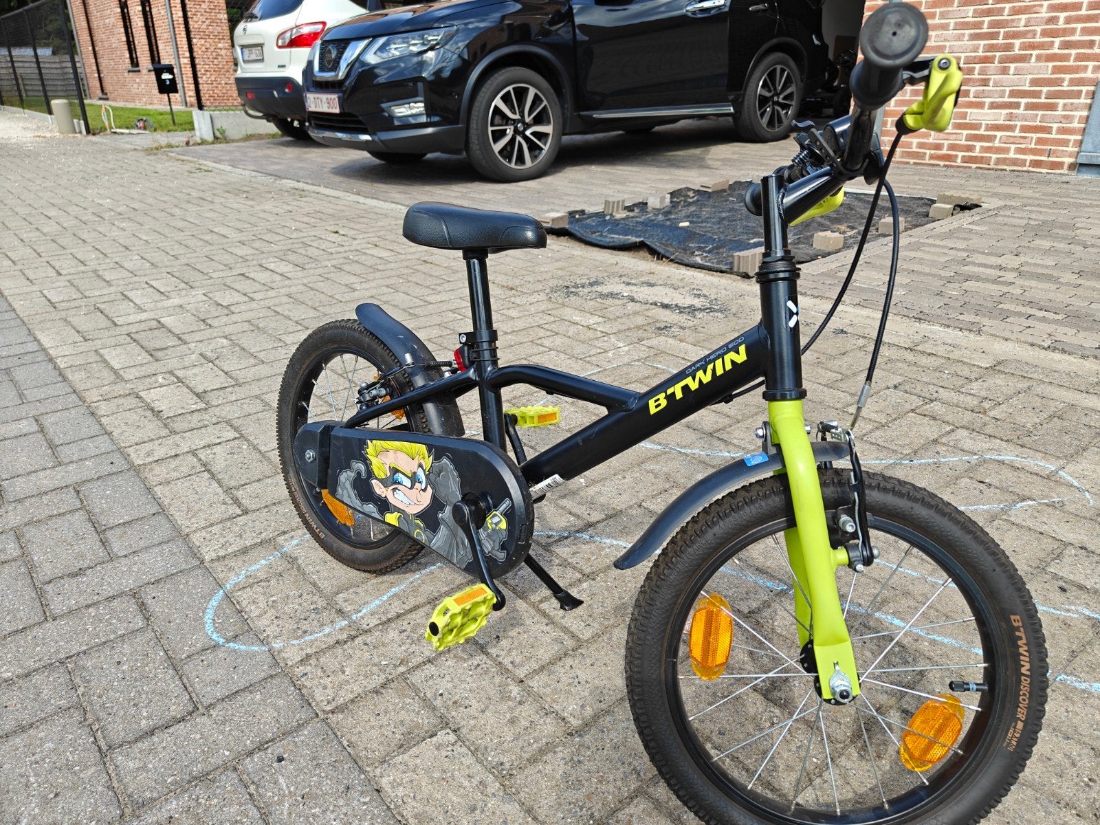 kinderfiets 16inch, volledig nagekeken, Fietsen en Brommers, Fietsen | Crossfietsen en BMX, Ophalen, Gebruikt, Velgrem, V-brakes