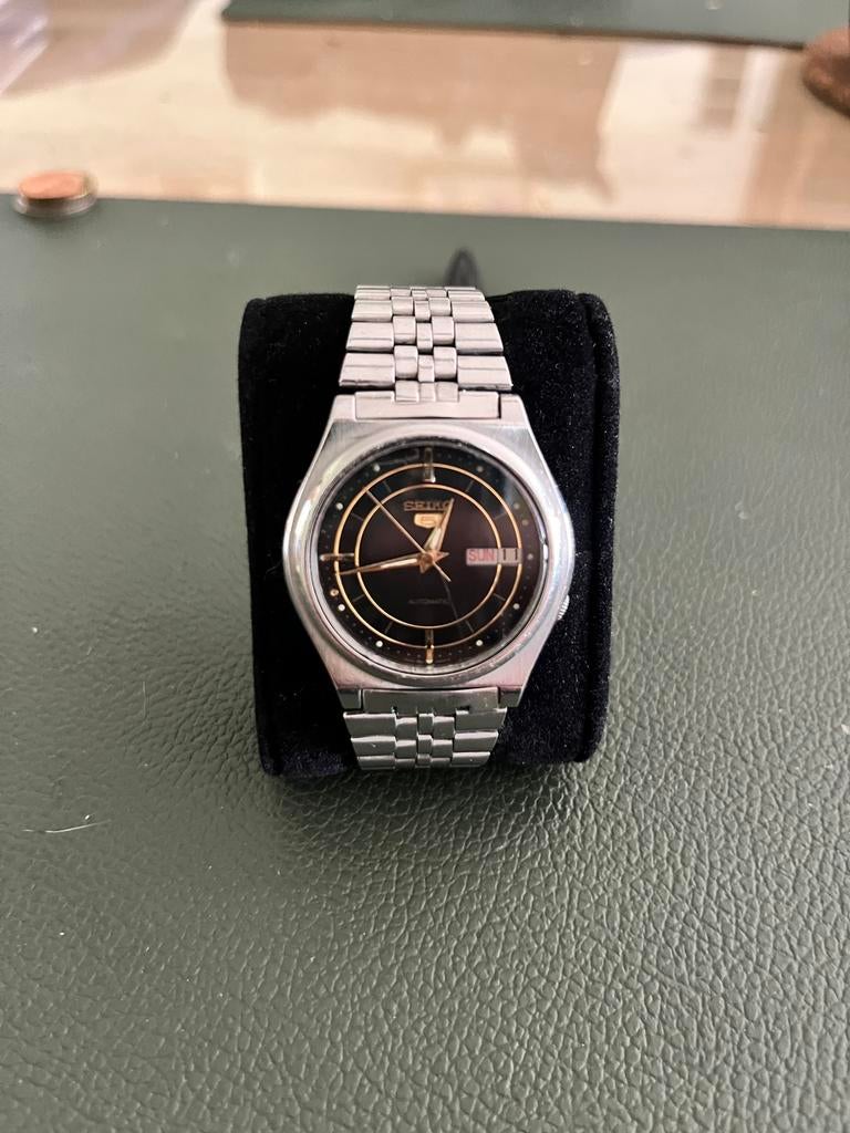 Seiko 5 vintage, Montre-bracelet, Seiko, Enlèvement ou Envoi, Acier