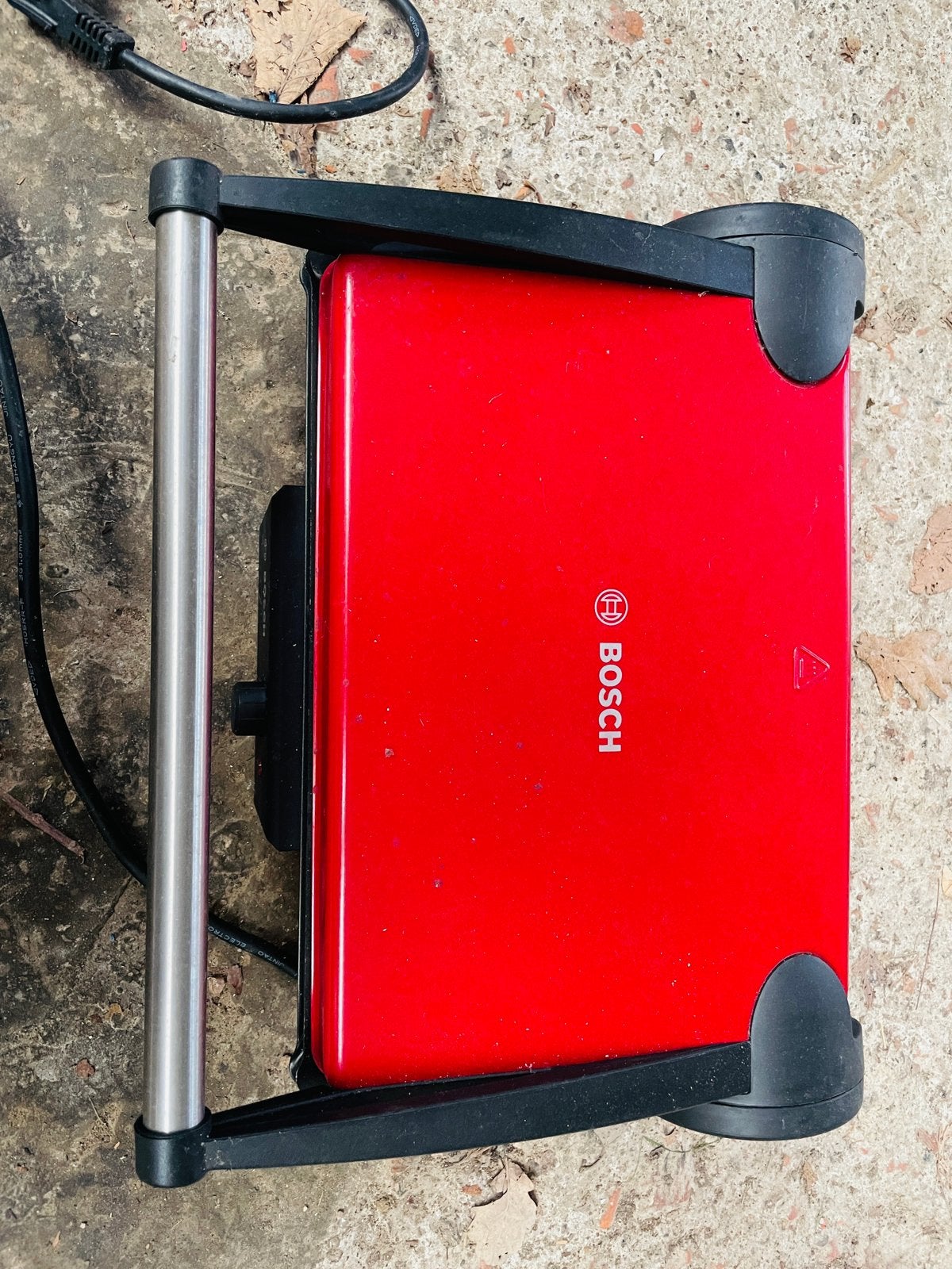 Bosch Contactgrill TFB4402V / TCG4104 – Rood, Ophalen, Uitneembare platen, Zo goed als nieuw