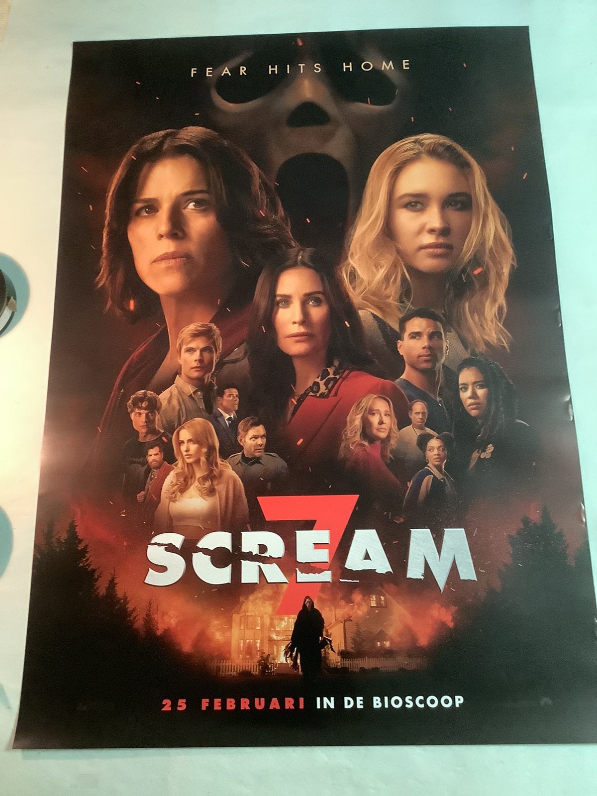 SCREAM 7   FILMPOSTER   70-100 cm, Ophalen, Zo goed als nieuw