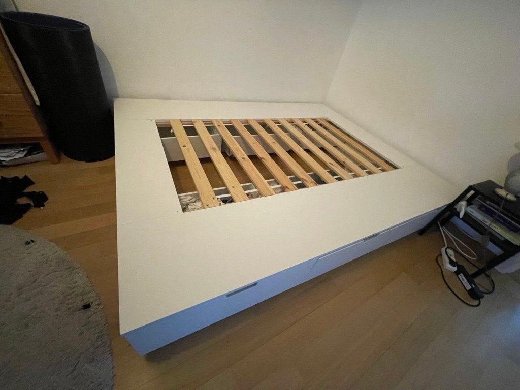 Lit NORDLI IKEA 160x200, Maison & Meubles, Comme neuf, Enlèvement, 200 cm, Deux personnes