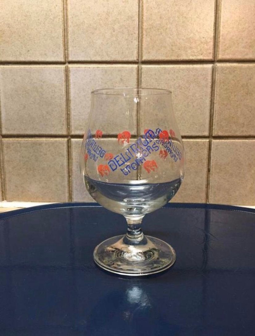 2 glazen Delirium Tremens, Ophalen, Zo goed als nieuw