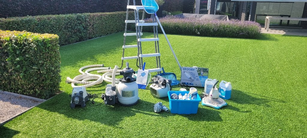 Complete set voor zwembad 17000 liter Intex, Ophalen, Gebruikt, Overige typen