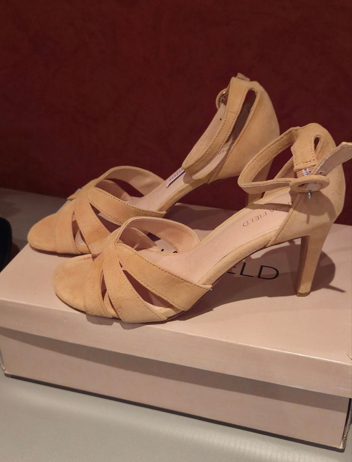 Sandalen met hak, Anna Field, Beige, Nieuw, Sandalen of Muiltjes