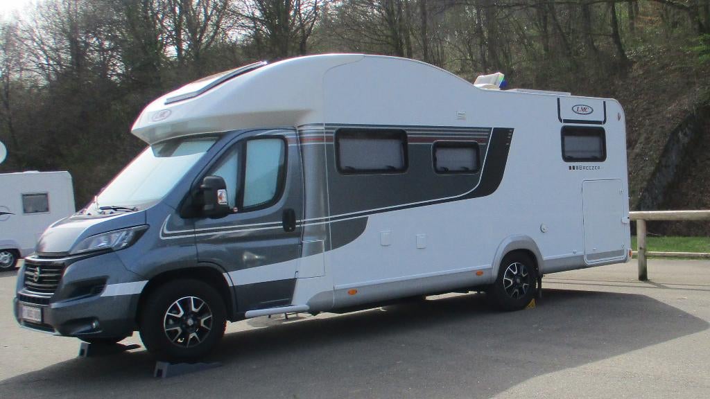 LMC Breezer H737G (1e eige., 7294km), Caravanes & Camping, Camping-cars, Jusqu'à 4, Toilette à cassette, Fiat, Boîte manuelle