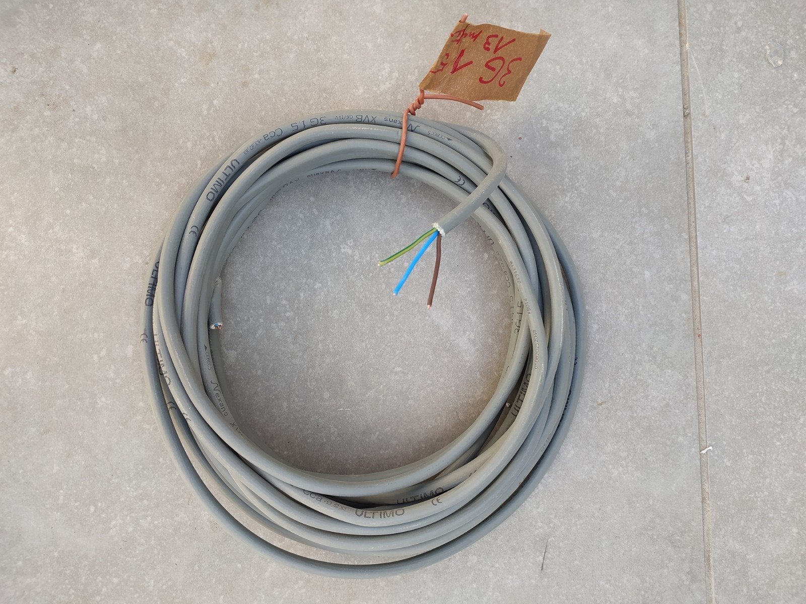 instalatiekabel  XVB, Bricolage & Construction, Électricité & Câbles, Enlèvement