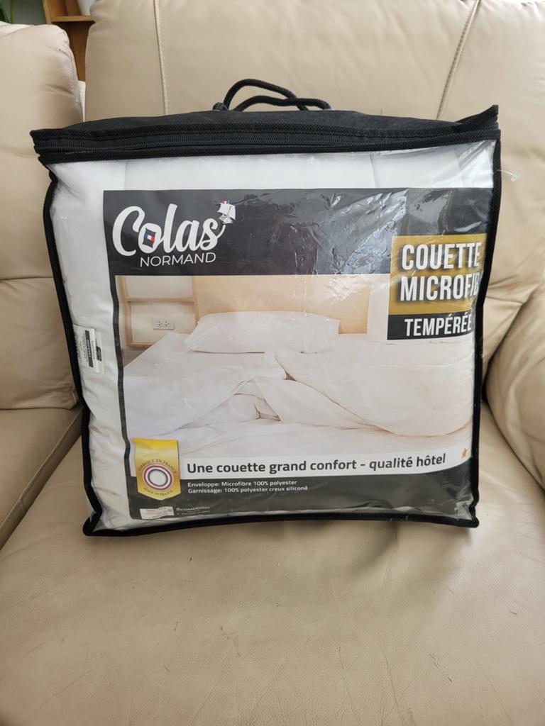Couette microfibre tempérée, Enlèvement, Housse de couette