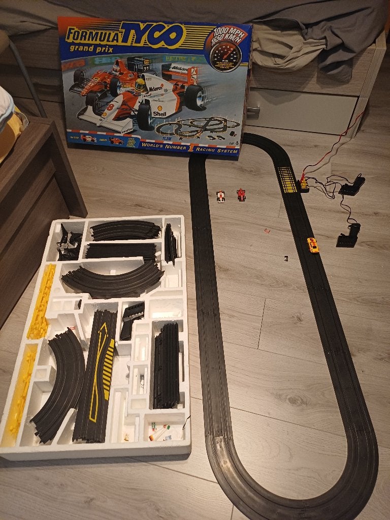 auto racebaan Tyco, Kinderen en Baby's, Speelgoed | Racebanen, Ophalen, Gebruikt, Racebaan, Tyco