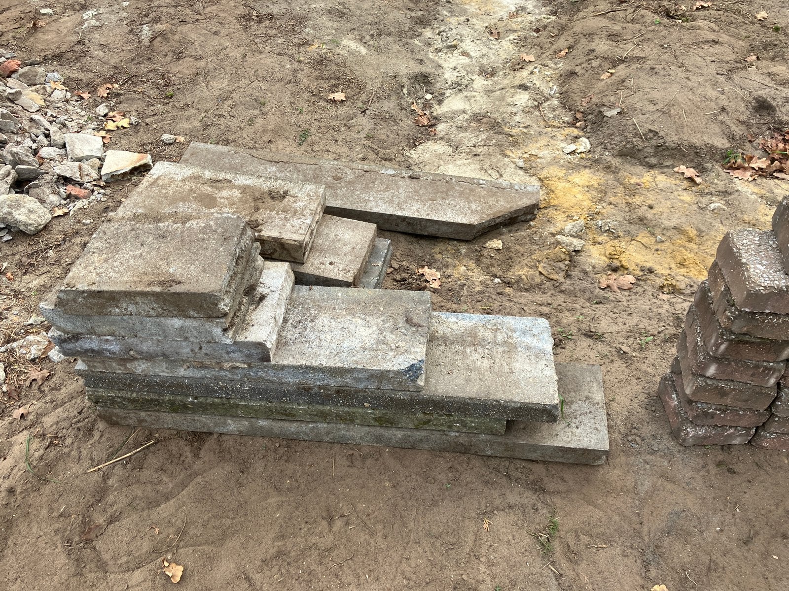 Betonplaatjes gratis, Tuin en Terras, Ophalen