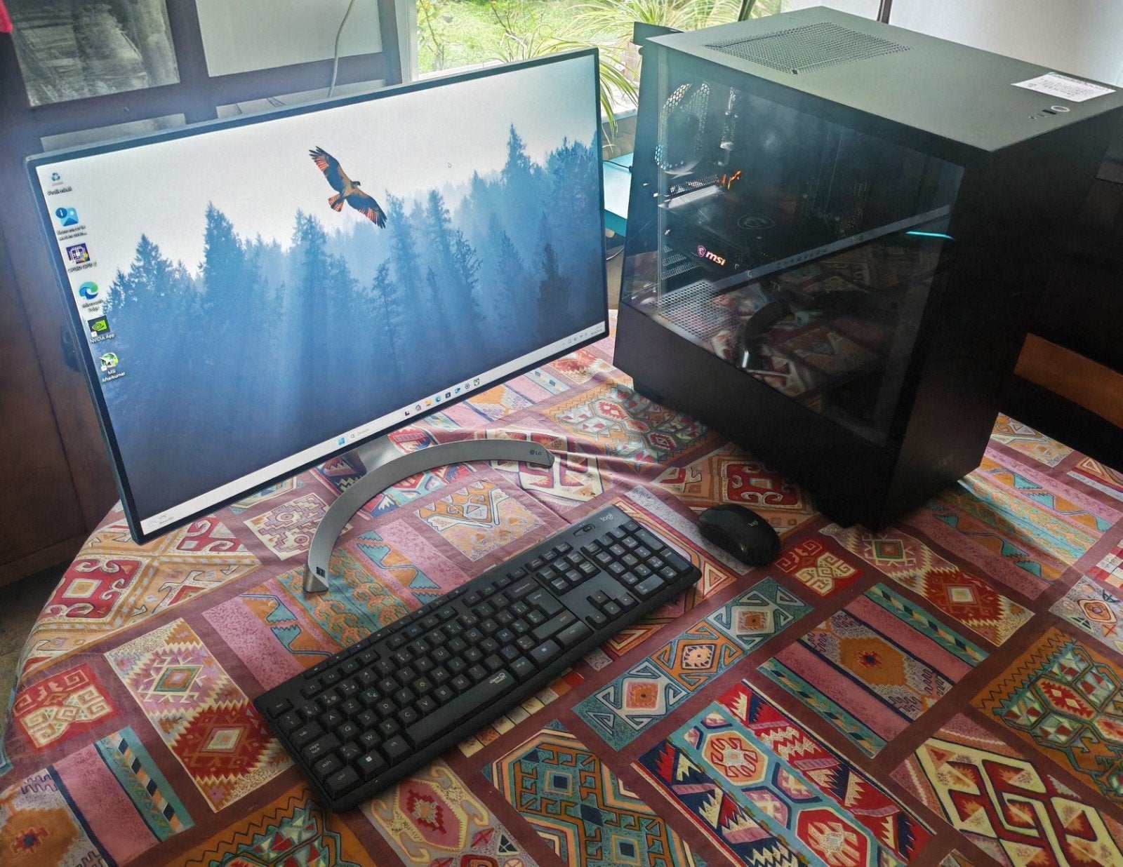 Gaming PC: Ryzen 5, RTX 3060 Ti, 1TB SSD met 27" monitor, Avec carte vidéo, AMD Ryzen 5, 4 Ghz ou plus, Utilisé