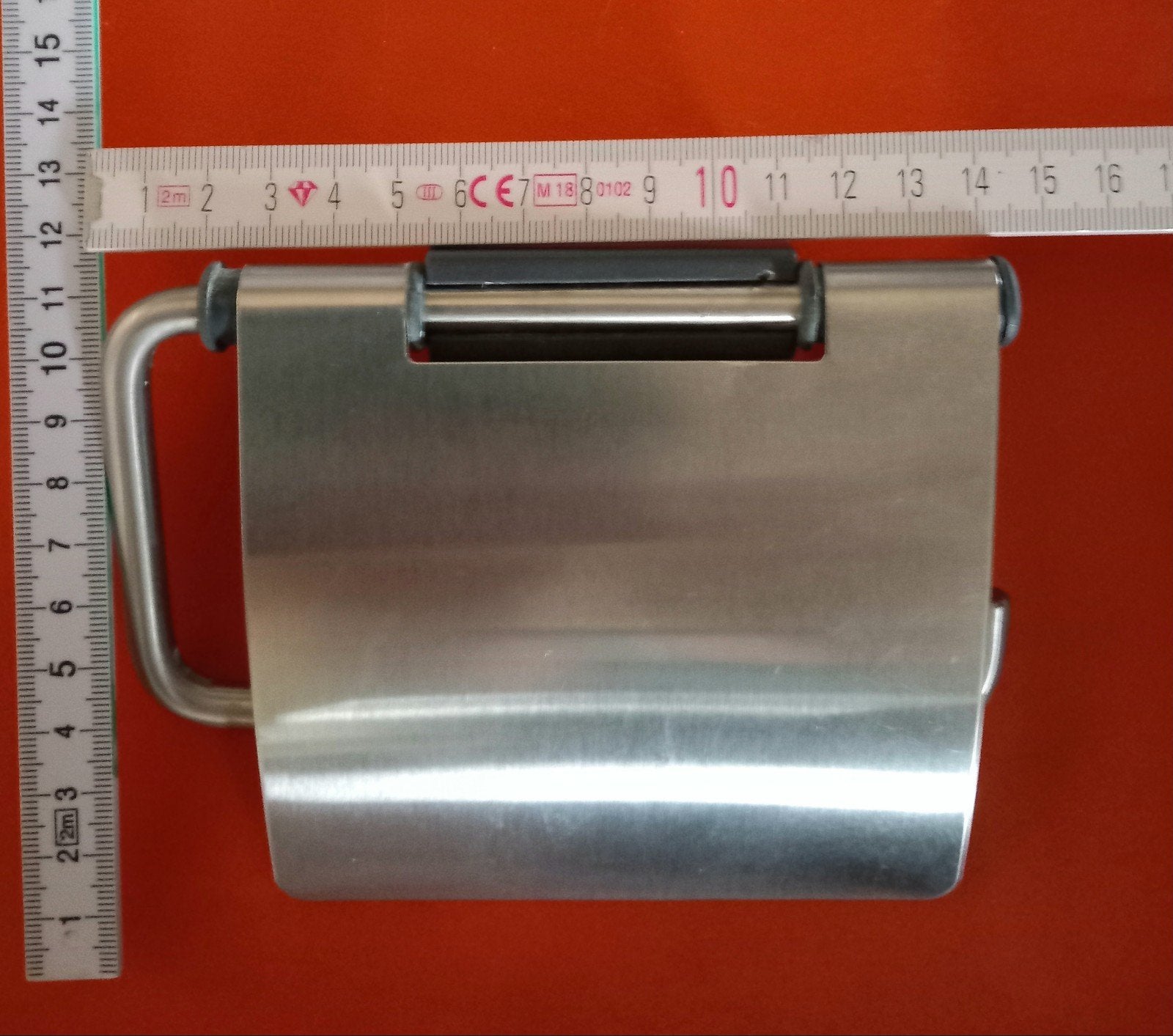 Porte-rouleau de papier toilette -> 2€, Enlèvement, Comme neuf, Argenté, Accessoire de toilettes