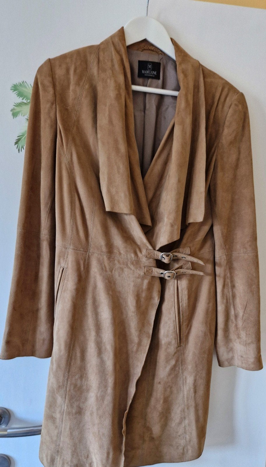 Magnifique manteau en daim véritable (chèvre velours), Vêtements | Femmes, Enlèvement ou Envoi, Porté, Taille 38/40 (M), Manteau