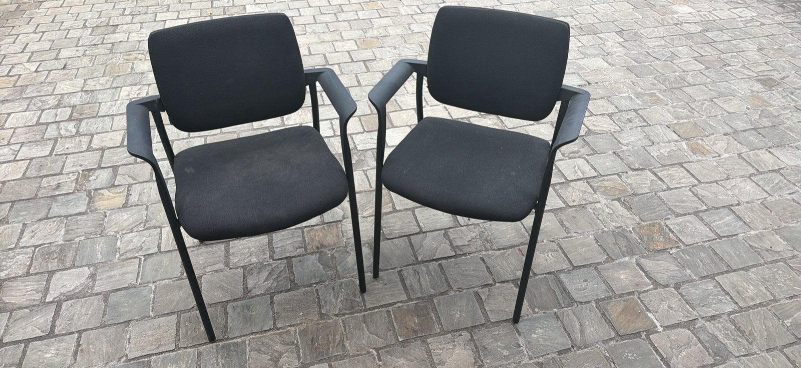 Stoel (2 stuks), Ophalen, Gebruikt, Twee, Zwart