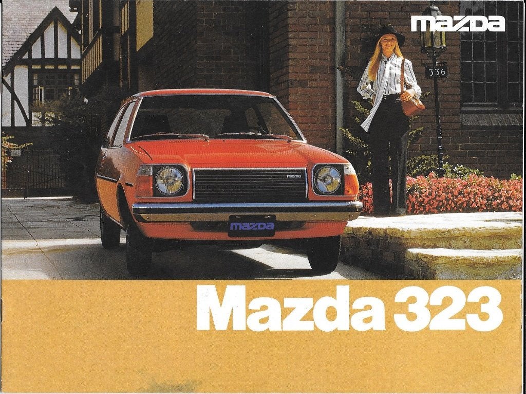 MAZDA 323,  1977, Boeken, Auto's | Folders en Tijdschriften, Ophalen of Verzenden, Zo goed als nieuw, Mazda