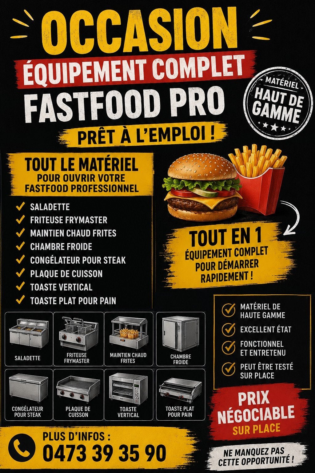 Complete fastfood, Zakelijke goederen, Ophalen of Verzenden