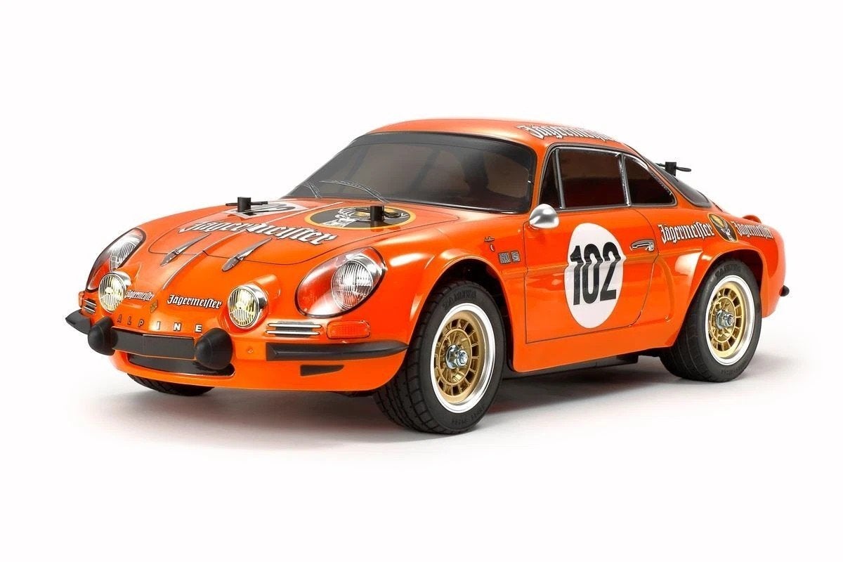 Splinternieuwe Tamiya M06 Alpine A110 1973 jagermeister, Hobby en Vrije tijd, Modelbouw | Radiografisch | Auto's, Elektro, Nieuw
