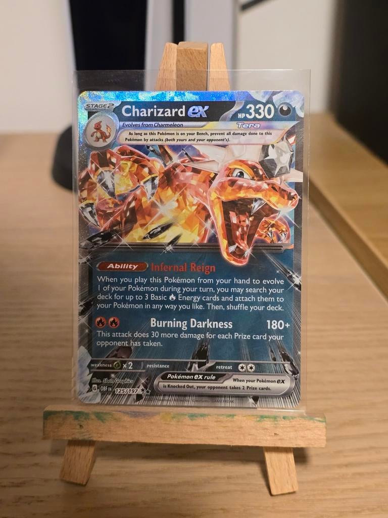 Charizard ex 125/197 mint, Hobby en Vrije tijd, Ophalen of Verzenden