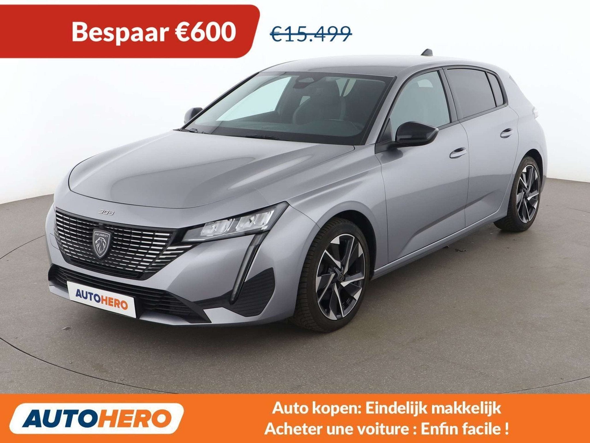 Peugeot 308 1.2 PureTech Allure Pack, Argent ou Gris, Achat, Boîte manuelle, 5 portes