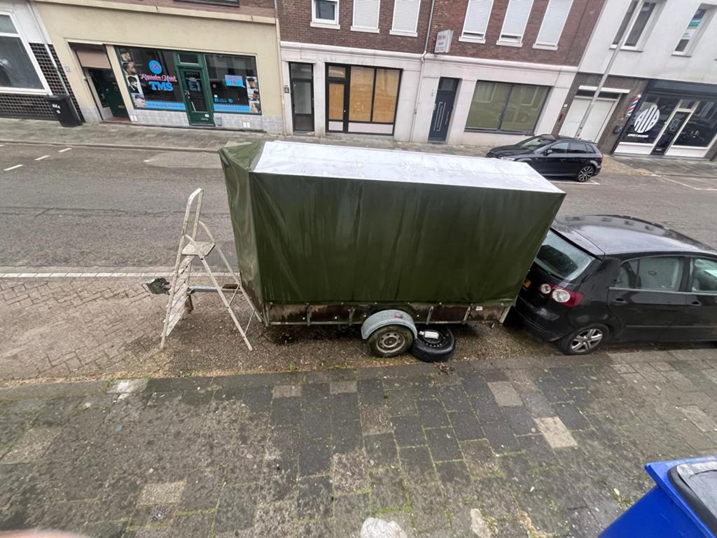 Aanhanger, Tuin en Terras, Bergingen en Tuinkasten, Ophalen, Gebruikt