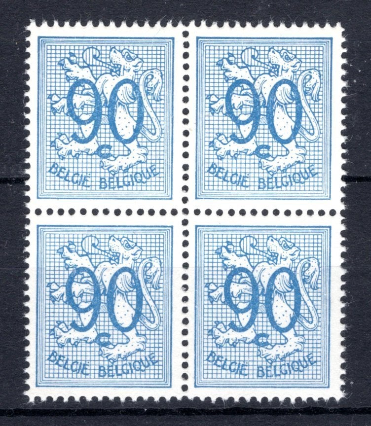 858 MNH 1951 - Cijfer op Heraldieke Leeuw (4 stuks), Postzegels en Munten, Postzegels | Europa | België, Verzenden, Postfris, Postfris