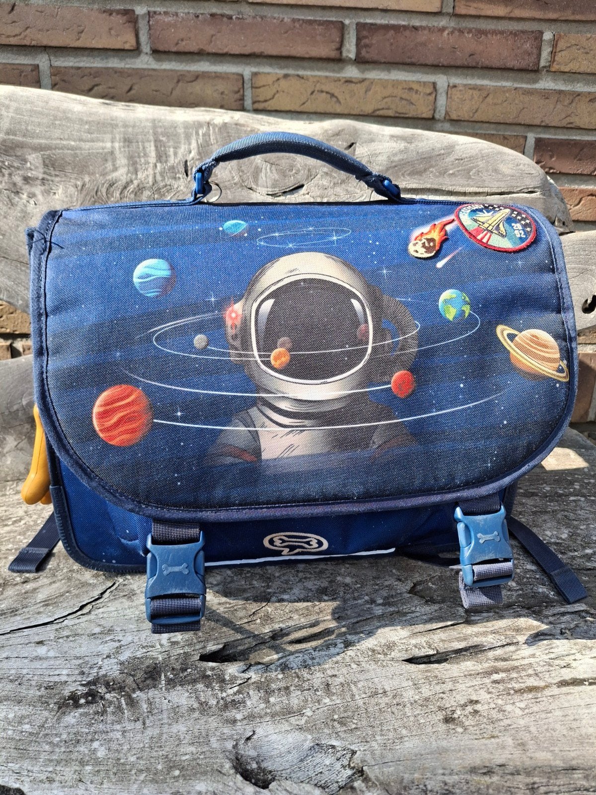 Stones and Bones schooltas 41cm Cedar PL - Space Odyssey Ele, Ophalen of Verzenden, Gebruikt