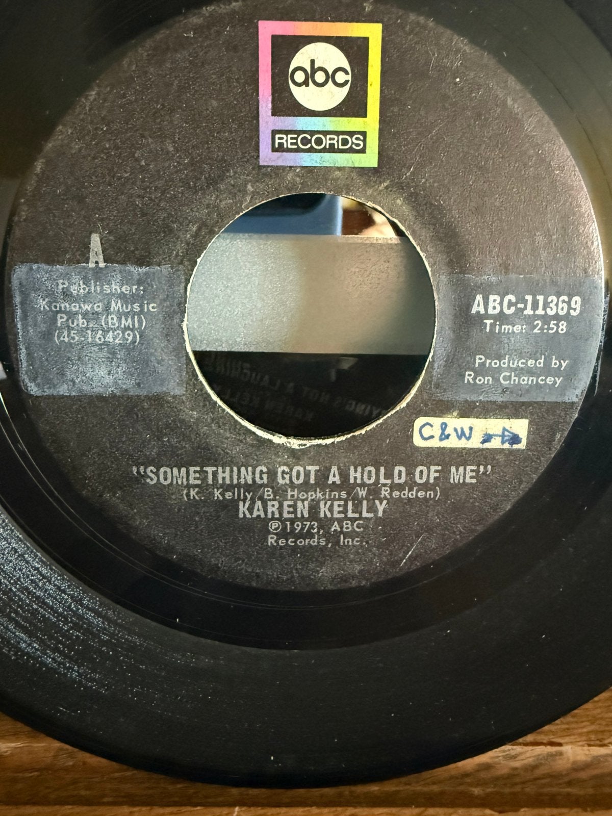 « Something Got A Hold Me » - « Crying Not A Laughing Mt., Pressage original, Enlèvement ou Envoi, Single, 1970 - 1979