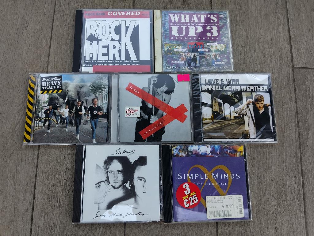 Lot 7 cd's Rock, Pop Rock, Alternative Rock ..., Ophalen of Verzenden, Zo goed als nieuw, Alternative
