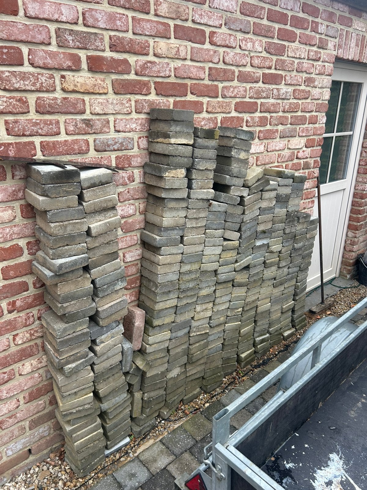 Lot de klinkers 15x15x5cm à donner, Enlèvement, Utilisé, Béton, Autres types