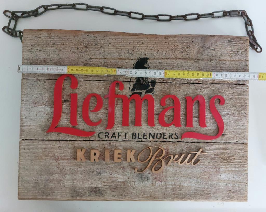 Assiette en bois Liefmans Kriek, Collections, Enlèvement ou Envoi
