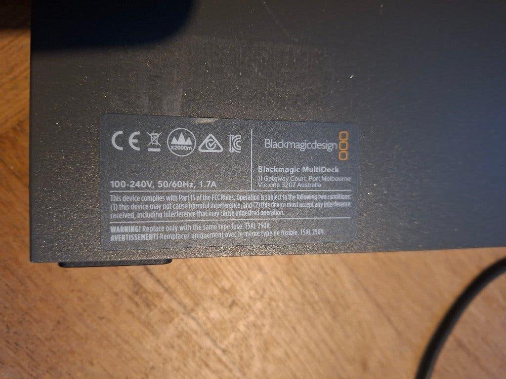 Blackmagic Multidock 1, Computers en Software, Thunderbolt, Gebruikt, Server, SSD