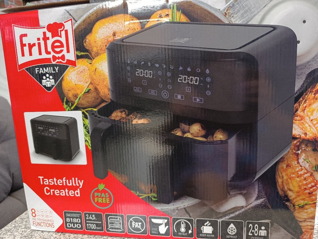 Dubbele airfryer, Enlèvement, Neuf, Friteuse à air, 1500 grammes ou plus