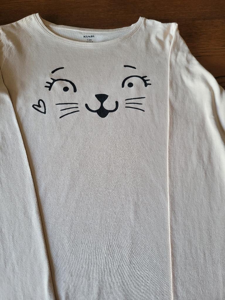 LOT 4 T-SHIRTS MANCHES LONGUES_TAILLE 12 ANS, Enlèvement ou Envoi, Comme neuf, Autres types