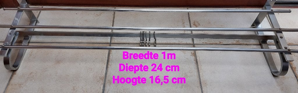 Kapstok - 6 haken - Wandkapstok, Overige materialen, Zo goed als nieuw, Minder dan 100 cm, Ophalen