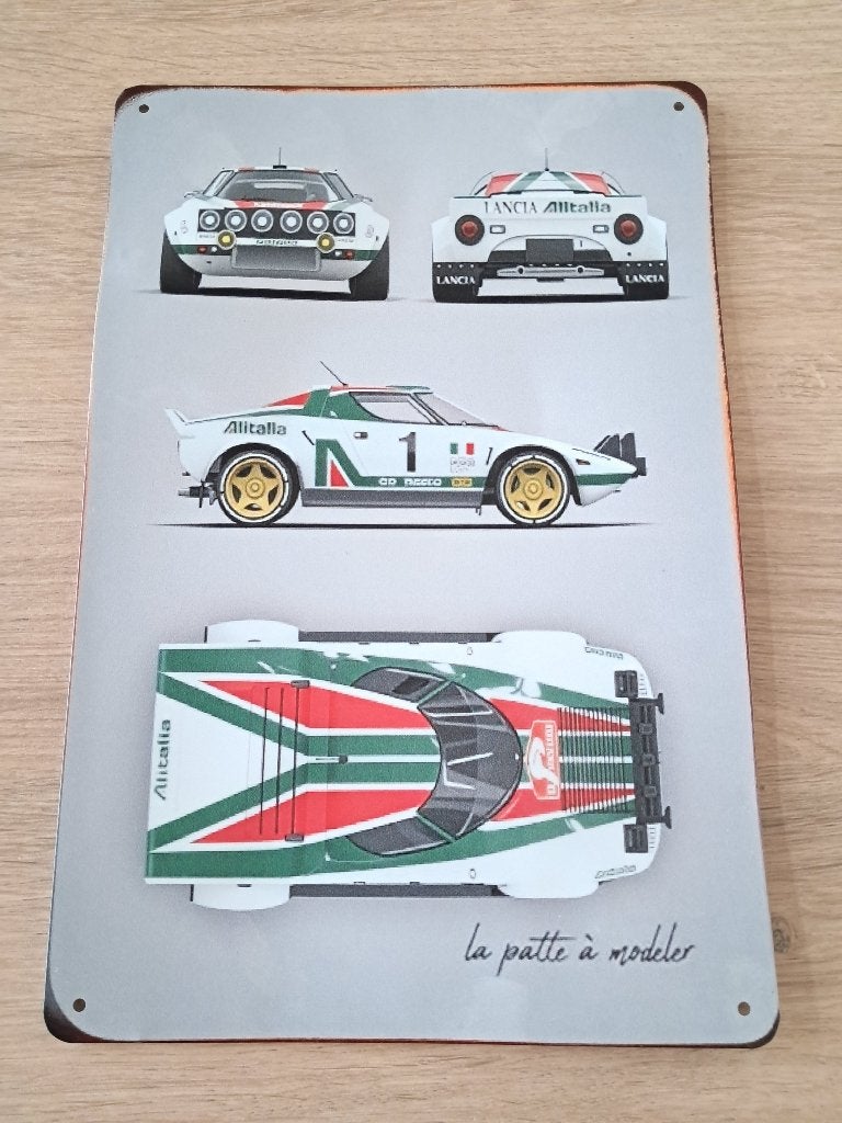 Lancia Stratos metalen bord., Ophalen of Verzenden, Nieuw, Auto's