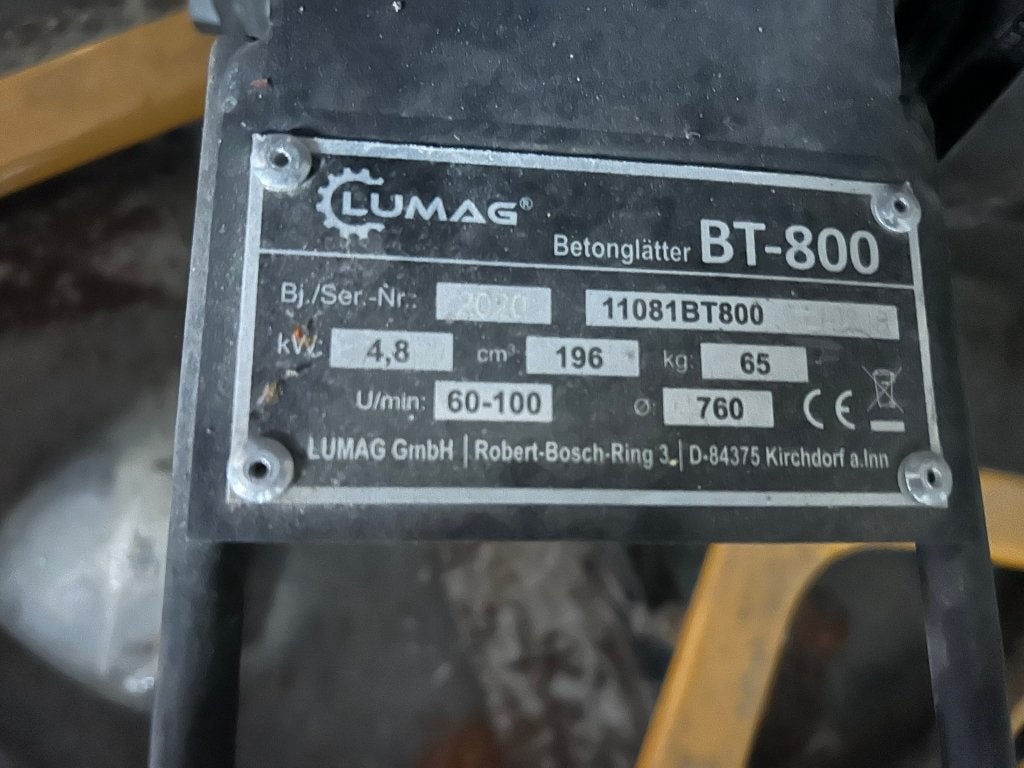 betonvlindermachine, Ophalen, Zo goed als nieuw
