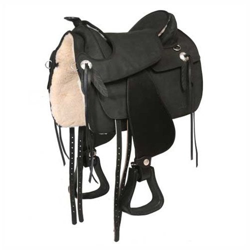 Barefoot zadel zwart, Animaux & Accessoires, Chevaux & Poneys | Selles, Étriers inclus, Siège semi-creux, Récréation, Enlèvement