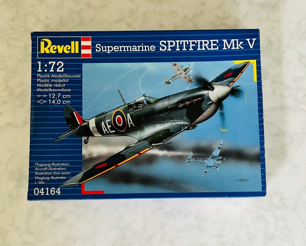 Revell Spitfire Mk V 1:72 – modelbouw vliegtuig, Hobby en Vrije tijd, Revell, Nieuw, Ophalen of Verzenden, Groter dan 1:72