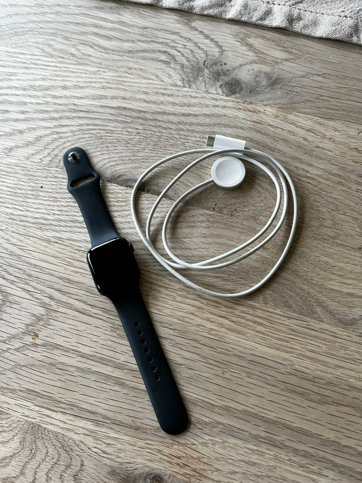 Apple watch Series 7, Gebruikt, Zwart, IOS, Ophalen of Verzenden