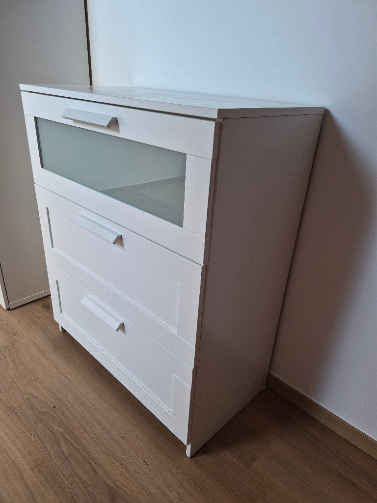 Commode 3 tiroirs ikea, Maison & Meubles, 3 ou 4 tiroirs, 25 à 50 cm, Enlèvement, Utilisé
