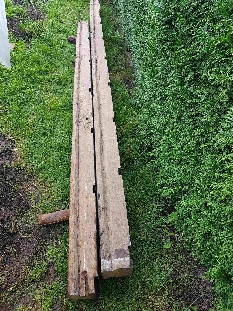 Eikenhouten balk, Doe-het-zelf en Bouw, Ophalen, Gebruikt