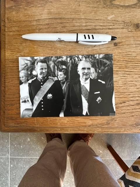 foto Boudewijn Pompidou, Kaart, Foto of Prent, Info@popmpi.ft, Ophalen of Verzenden, Pomp