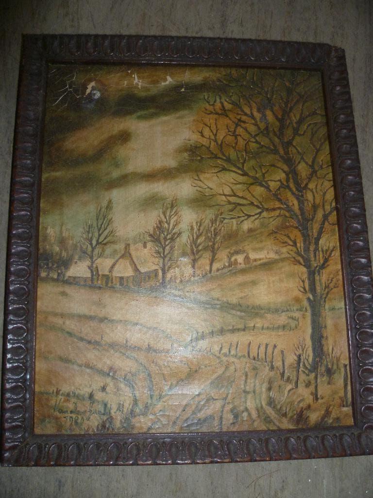 OUDE  KL. SCHILDERIJ OP DOEK, Enlèvement