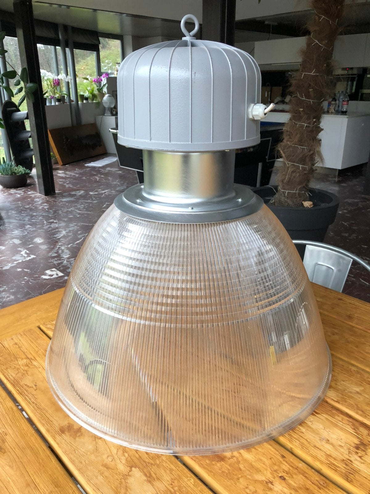 Lampe suspension industrielle, Maison & Meubles, Lampes | Suspensions, Enlèvement, Comme neuf, Métal, E40
