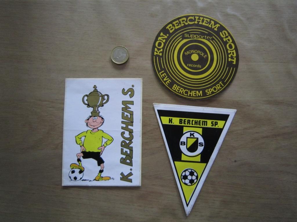 Retro/vintage sticker - voetbal Berchem Sport, Ophalen of Verzenden, Zo goed als nieuw, Sport