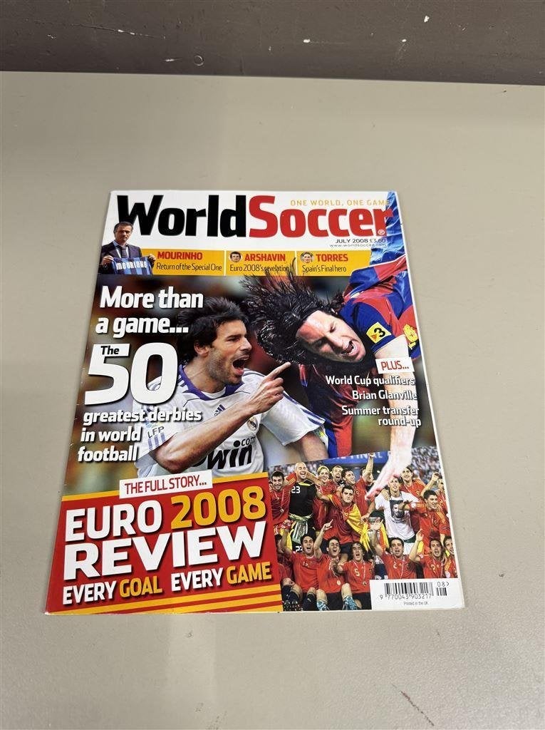 voetbal magazine - World soccer magazine July 2008, Boeken, Tijdschriften en Kranten, Ophalen of Verzenden, Zo goed als nieuw