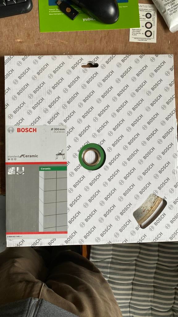Bosch zaagblad diamant 300 x 25,4/30 mm, Ophalen of Verzenden, Gebruikt